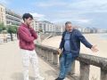 Los concejales del BNG de Sanxenxo, Adrián González y Octavio González