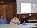 Durante la asamblea de peñas se desvelo la imagen del cartel que anunciará la LXXVIII Sinjladura da Festa da Dorna