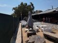 El Náutico de San Vicente anuncia restricciones para no ver los conciertos desde la playa El recinto con las lonas negras ya colocadas