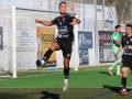 Concheiro celebra su tercer gol en liga que abrió el camino del triunfo del Arosa