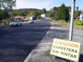 Valga incorporará una nueva senda en la vía de servicio anexa a la pista autonómica PO-548 Imagen de archivo de un tramo de la carretera
