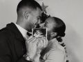 Ana Peleteiro con su pareja anunciando un nuevo embarazo