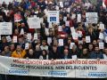 La protesta se desarrolló dentro de la lonja de Cambados