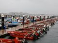 Cierre de lonjas, paro indefinido y despidos: Estas son las medidas que el sector del mar tiene sobre la mesa por la normativa de la UE Flota amarrada el pasado lunes en el muelle de Tragove