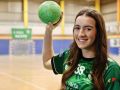 Raquel Muñiz: “Quiero demostrar lo que tengo para dar y disfrutar sin miedo” Raquel Muñiz en el Pabellón de Coirón, dónde el Asmubal ejerce de local