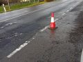 Una agrupación vecinal exige la reparación integral de la N-640: “estábamos moi calados” La carretera N-640 a su paso por el municipio de Cuntis