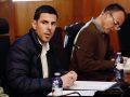 El alcalde de A Illa, Luis Arosa, durante el último Pleno