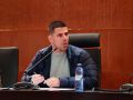 El alcalde insular, Luis Arosa, durante una sesión plenaria