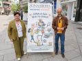 La presidenta de Zona Aberta, Rocío Louzán, y el edil de Promoción Económica, Álvaro Carou