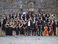 A formación bandística, nunha imaxe tomada na localidade