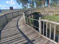La pasarela del paseo fluvial de Catoira