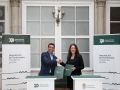 El presidente de la Diputación con la alcaldesa de Cesures