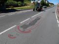 Pintada en la carretera vieja de Bamio