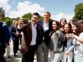 El presidente de la Xunta de Galicia, Alfonso Rueda, visita los nuevos espacios del IES Plurilingüe Aquis Celenis de Caldas