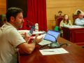 El alcalde, Samuel Lago, durante la sesión