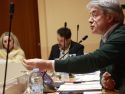 Imagen de archivo del alcalde de O Grove, José Cacabelos, durante un Pleno