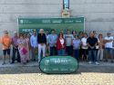 Imagen de archivo del acto del sorteo y entrega de los premios a los agraciados en la Praza do Emigrante de A Pobra