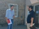 Mougán y el diputado Julio Torrado en una visita al departamento