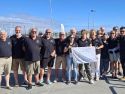 Los expedicionarios, en su gran mayoría procedentes de Francia, fueron recib idos en el puerto pobrense