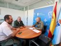 Presiente y vicepresidente reunidos con el delegado territorial de la Xunta -