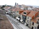 Vista de viviendas en el conjunto histórico de Cambados