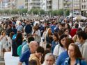 Visitantes en pleno julio en Sanxenxo
