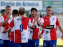 El Arosa estrenó su equipación arlequinada de la marca italiana Kappa