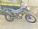 La moto, tras el accidente