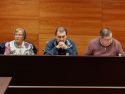Concelleiros del PSOE durante el último Pleno