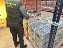 Imagen de las bebidas energéticas intervenidas por la Guardia Civil