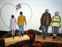 La exposición ‘Vidro con arte’ se encuentra en el Auditorio de Valga