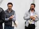 El alcalde, Samuel Lago, y su socio de Cambados Pode, José Ramón Abal, en una imagen de archivo