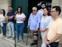 La concentración tuvo lugar en la Praza do Concello