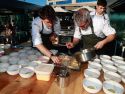 La terraza de Bodegas Martín Códax acogió ayer la cita inaugural de este ciclo