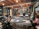 La Escola de Gravado del Mugart alberga durante este un de semana un nuevo curso que imparten los profesores José Fuentes Esteve -creador-, Antonio Navarro e Isabel Carralero