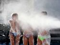Las dos citas tuvieron refrescantes fiestas de la espuma