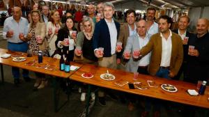 La inauguración contó con autoridades en la carpa de O Corgo
