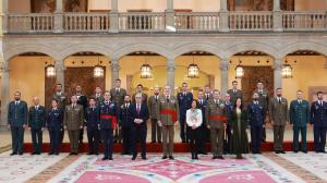 El acto de recepción con el Rey Felipe VI