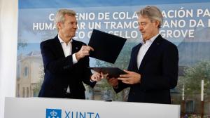Firma del convenio entre la Xunta y el Concello de O Grove para reformar Luis A. Mestre