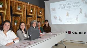 Marta Rodríguez, Sara Sánchez, Amparo Cerecedo, Fátima Rodríguez y Paila Sight se encargaron del lanzamiento del programa 'Emprendeco-Pobra’