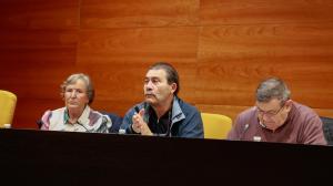 Concelleiros del PSOE durante el último Pleno