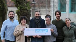 Rubén Fernández Monteagudo junto a otros militantes del BNG