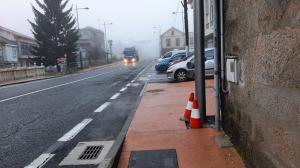 Paso de peatones en Ponte Valga