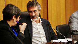 Tania García y Alberto Varela en el último pleno de la Corporación