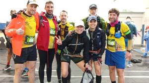 Los atletas del Cambados en Rois