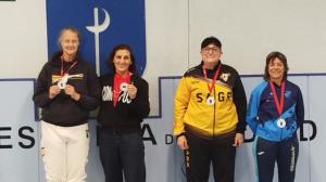 Araceli Bugallo, la segunda empezando por la izquierda, en Madrid