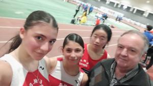 Deportistas del Cuntis en Portugal