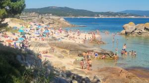 Imagen de archivo de una playa de O Grove