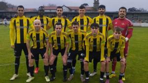 El once titular del Ribadumia ante el Unión Dena