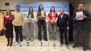 Irene Diz en el podio Sub 18